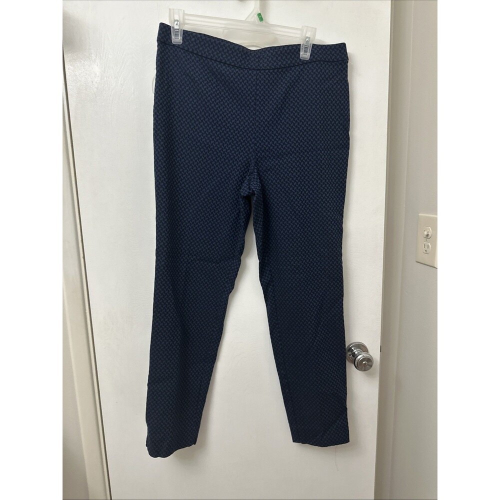 Susan Graver Women's Pants Sz 14 Straight Leg Ankle Jean w Blue